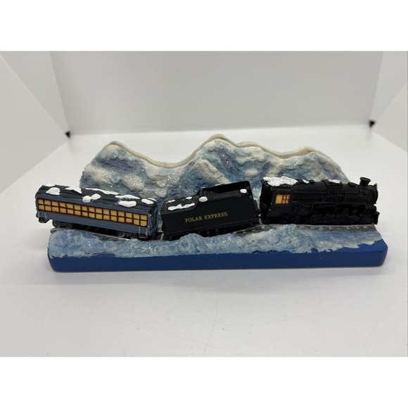 WB Polar Express Hallmark 2004 Resin Train Christmas Card Holder *No Sleeve* - Picture 1 of 7